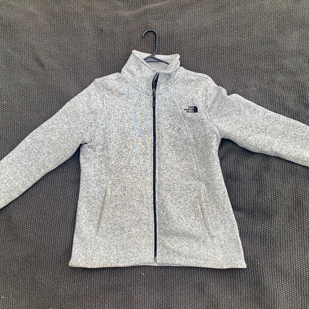 The North Face zip-up sweatshirt